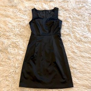 Satin little black dress size 8